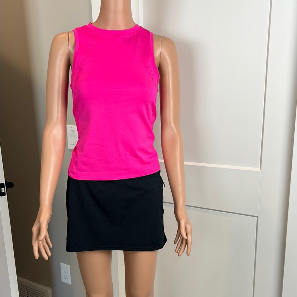 Spyder Pink Fitted Sleeveless Tank Top